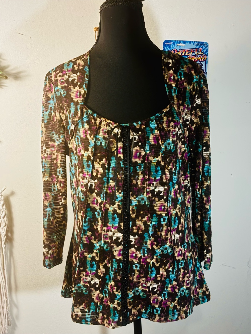 Susan Lawrence Floral "Fairy" Top — Size M